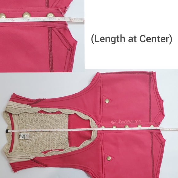 Barbiecore Pink, Barbie, PEOPLE Boho Festival Pink Knit & Crochet Vest - Picture 12 of 14